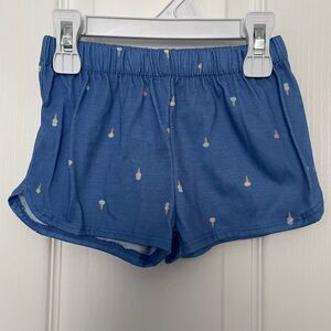 5 for $10🟢 Carter's Blue Pajama Shorts with Ice Cream Pattern. EUC.
